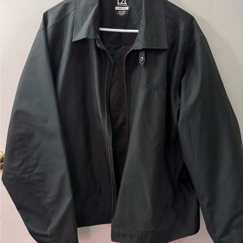 Cutter & Buck Black Coca-Cola Branded Lightweight Jacket